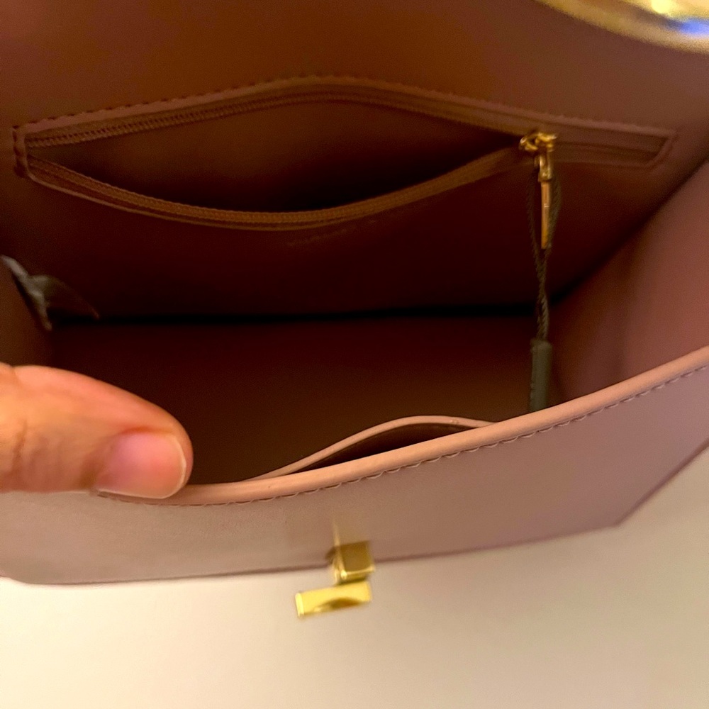 Charles and Keith pink bag